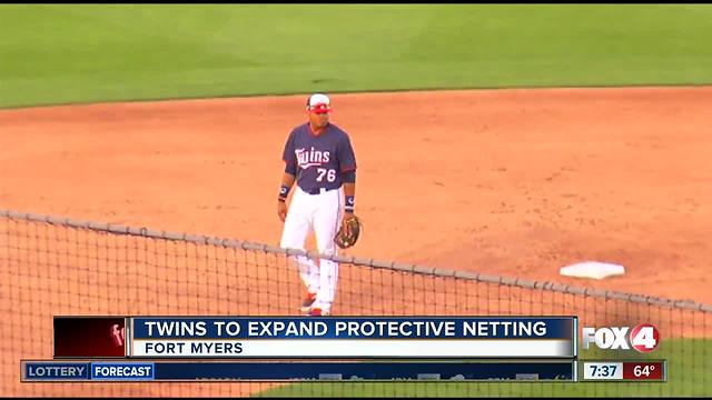 Minnesota Twins to expand protective netting at Hammond stadium