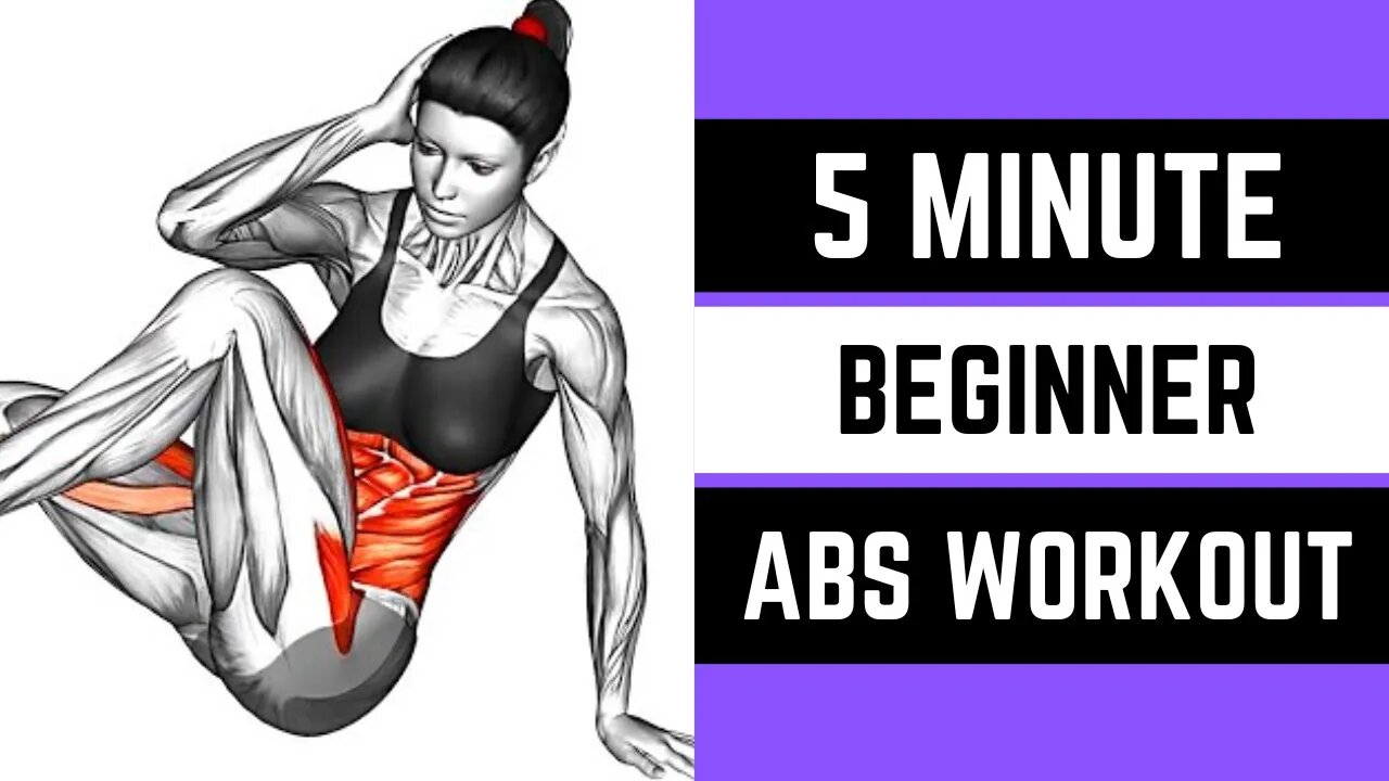 Fat burning abs workout for beginners with no equipment needed