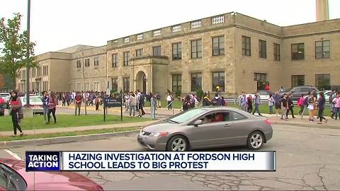 Hazing investigation at Fordson High School leads to protest