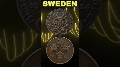 Sweden 2 Ore 1924.#shorts #coinnotesz #viral #trending
