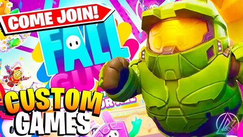 FALL GUYS CUSTOM GAMES LIVE WITH VIEWERS | FALL GUYS SEASON 1 CUSTOMS FREE TO PLAY