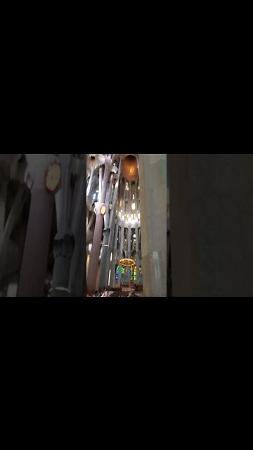 La Sagrada Familia - Interior Stained Glass #shorts #gaudi #lasagradafamilia