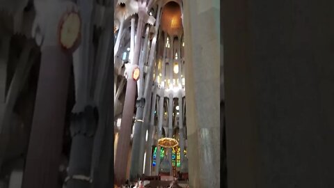 La Sagrada Familia - Interior Stained Glass #shorts #gaudi #lasagradafamilia