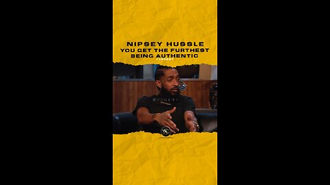 #nipseyhussle You get the furthest being authentic. Comment 💯 if you agree. 🎥 @bet