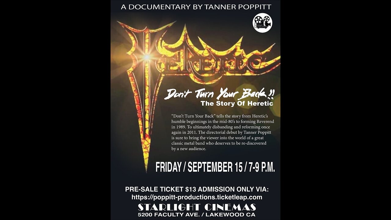 Poppitt's Corner Presents: The Heretic Documentary Premier is here!!!!