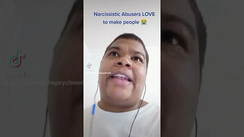 #narcissists love to make people cry