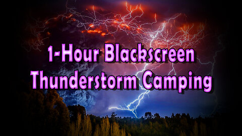 Fall Asleep Fast! Rain and Thunderstorm Sounds for Sleep - Black Screen