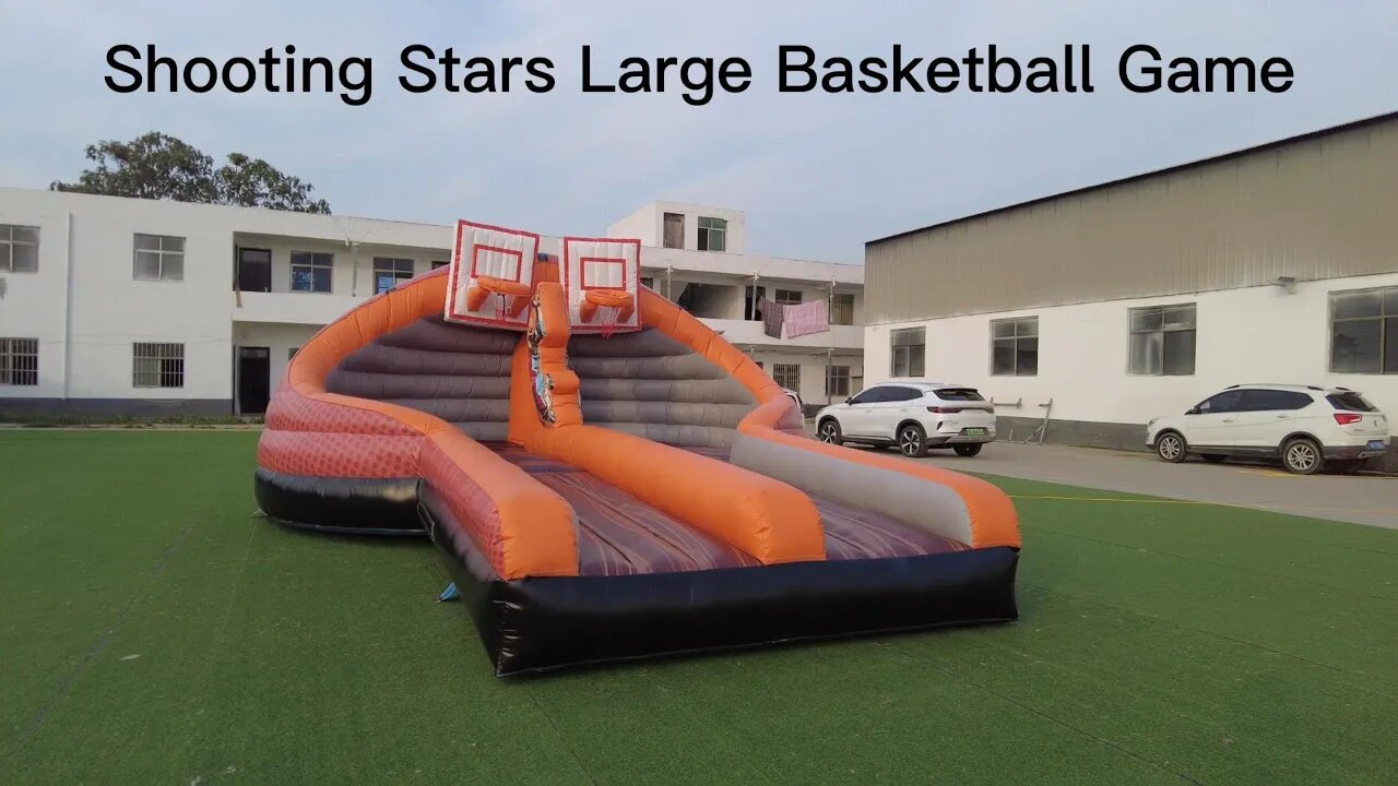 Shooting Stars Large Basketball Game #inflatablefactory#factoryslide #bounce #castle #inflatable