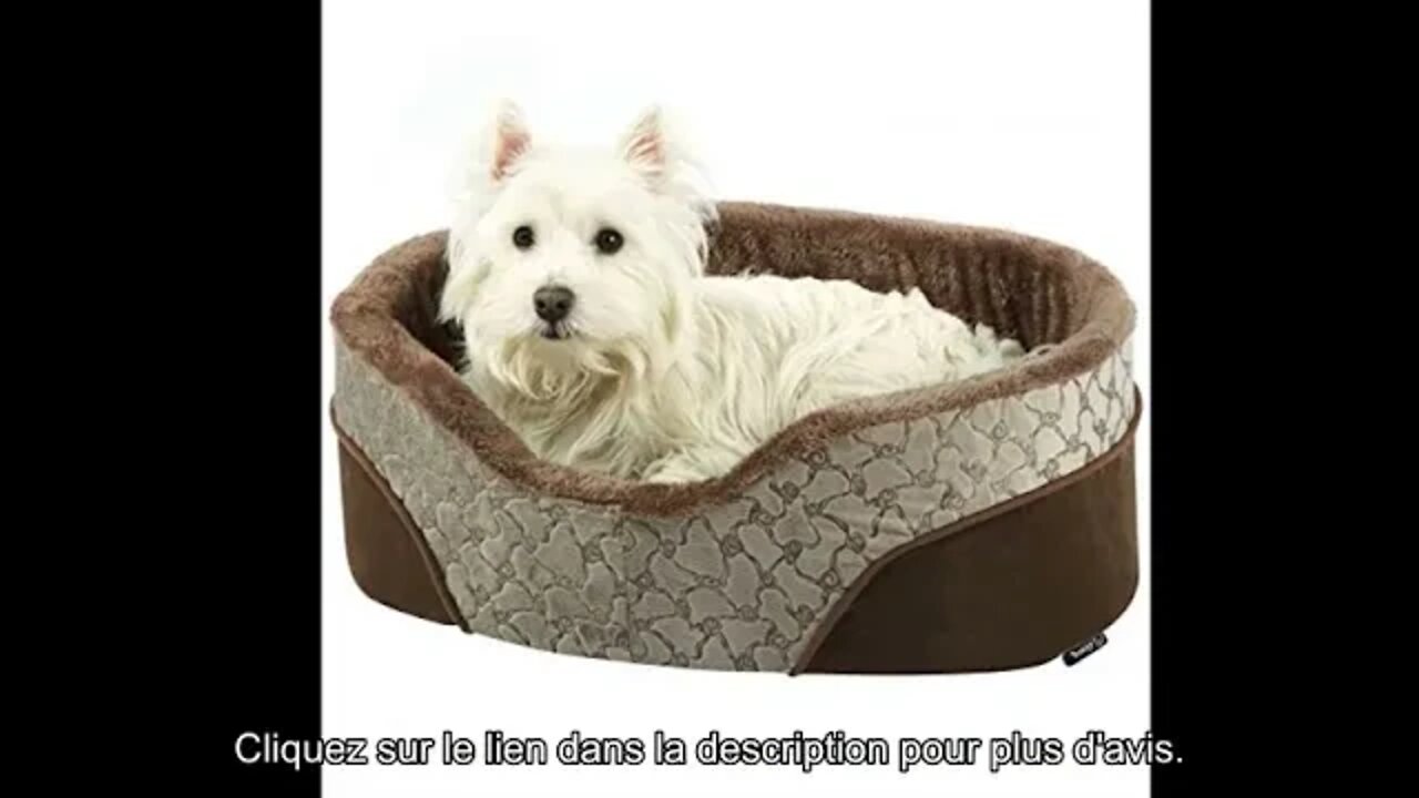 Bunty Panier pour Chien en Polaire Doux et Lavable pour Animal Domestique Crème Taille S