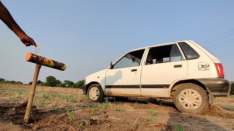 बड़े Sky Shot ने कार की बेंड बजा दी - Biggest Sky Shot vs Car