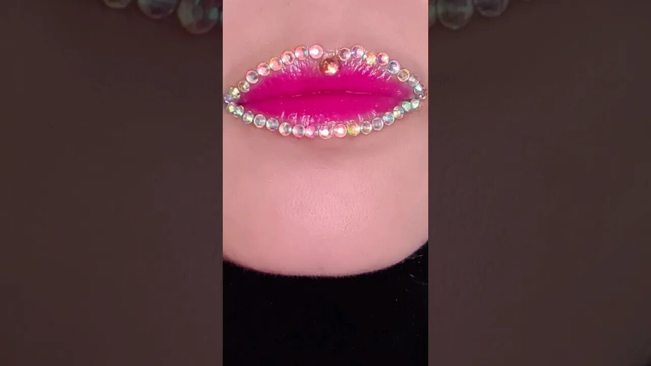 Bling Lip Art Compilation Lip Tutorial #shorts #shorts #viral #shortvideo #lipswatches #grwm