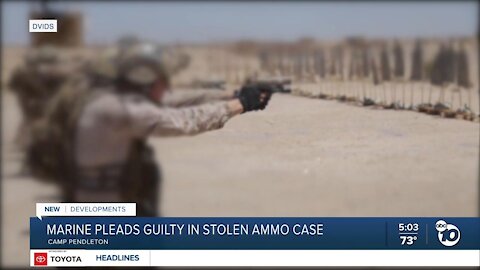 Camp Pendleton Marine pleads guilty to stealing ammo, explosives