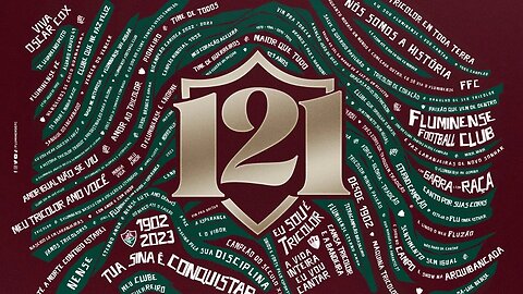 PARABÉNS! 121 ANOS DO TIME DE TODOS TANTAS VEZES CAMPEÃO