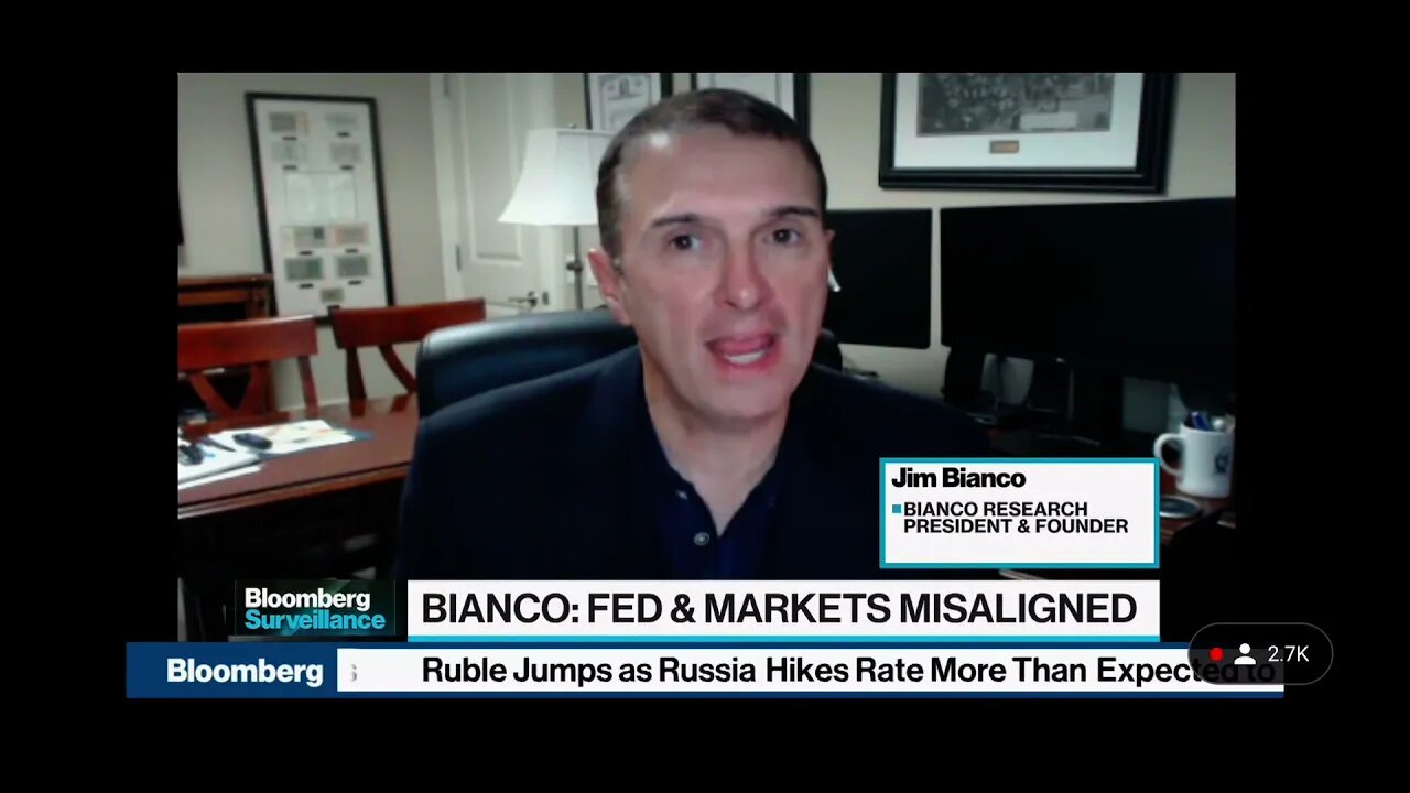 Jim Bianco joins Bloomberg Surveillance to discuss the Fed & Inflation - 10/22/21