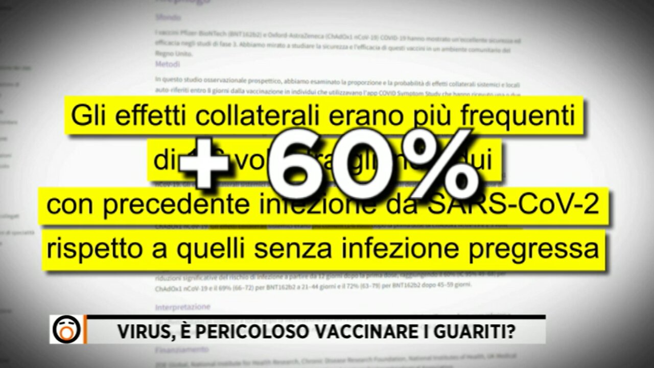 Gli effetti collaterali ai vaccini sono il 60% più frequenti nei guariti - 13.09.22