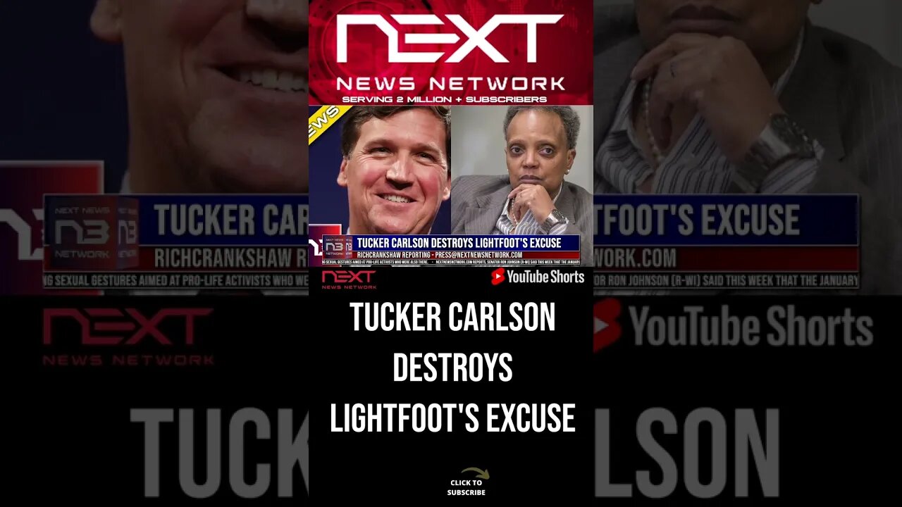 Tucker Carlson Destroys Lightfoot's Excuse #shorts