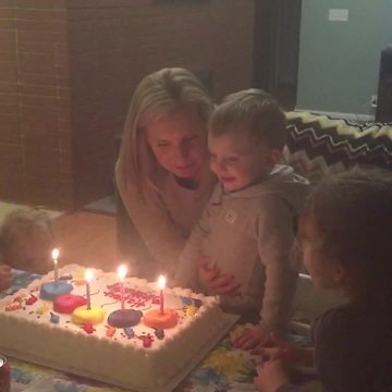 "Adorable Toddler Licks The Birthday Candle"