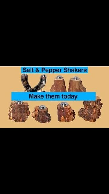 How to make organic salt and pepper shakers #shorts