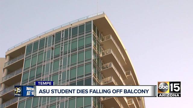 ASU students falls off balcony at high-rise, dies