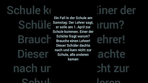 Ein Fall in der Schule #humor #rofl #fein #fantastisch #Schule #Lehrer #1. April