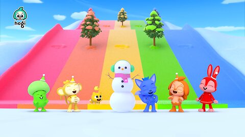 Learn Colors with Christmas Slide - #HogiEN #Hogi #LearnColors