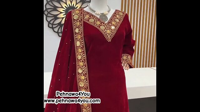 Designer Party Wear Top-Bottom Dupatta Heavy Embroidery Sequance Work Set