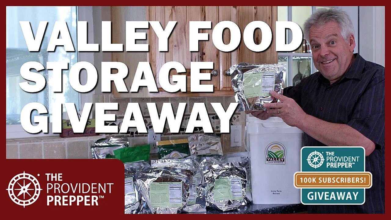 100K Subscribers Giveaway: $680 in Food From Valley Food Storage