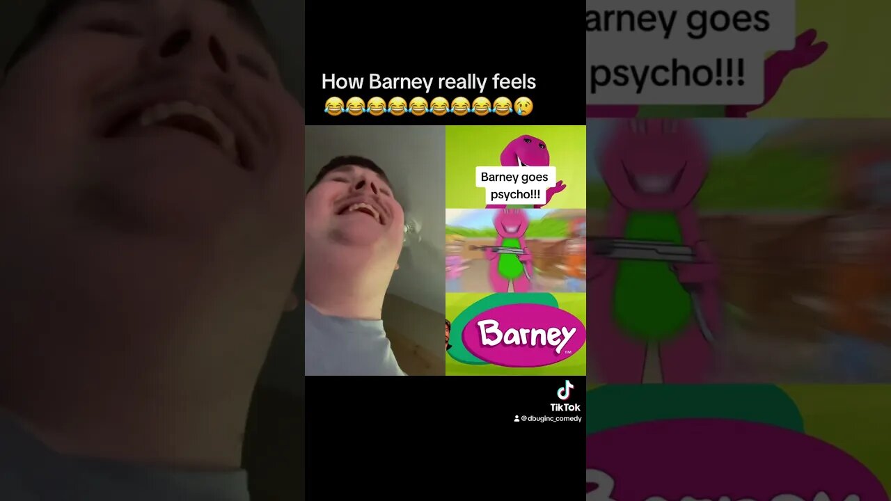 😂How Barney really feels #tiktok #comedy #reaction #funny #ytshorts #shorts #fyp #jokes #trending ￼