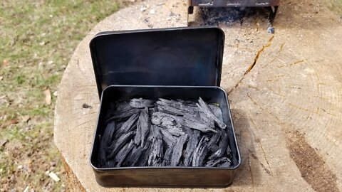 Making Charred Punk Wood to Use with my Flit and Steel