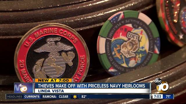 Thieves make off with priceless Navy heirlooms