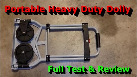 Portable Heavy Duty Dolly - Full Test & Review - Easy To Use