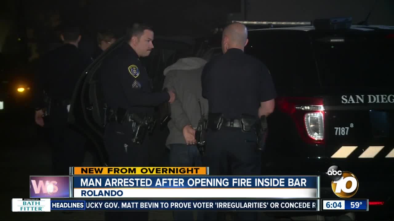 Man arrested after firing shot inside restaurant