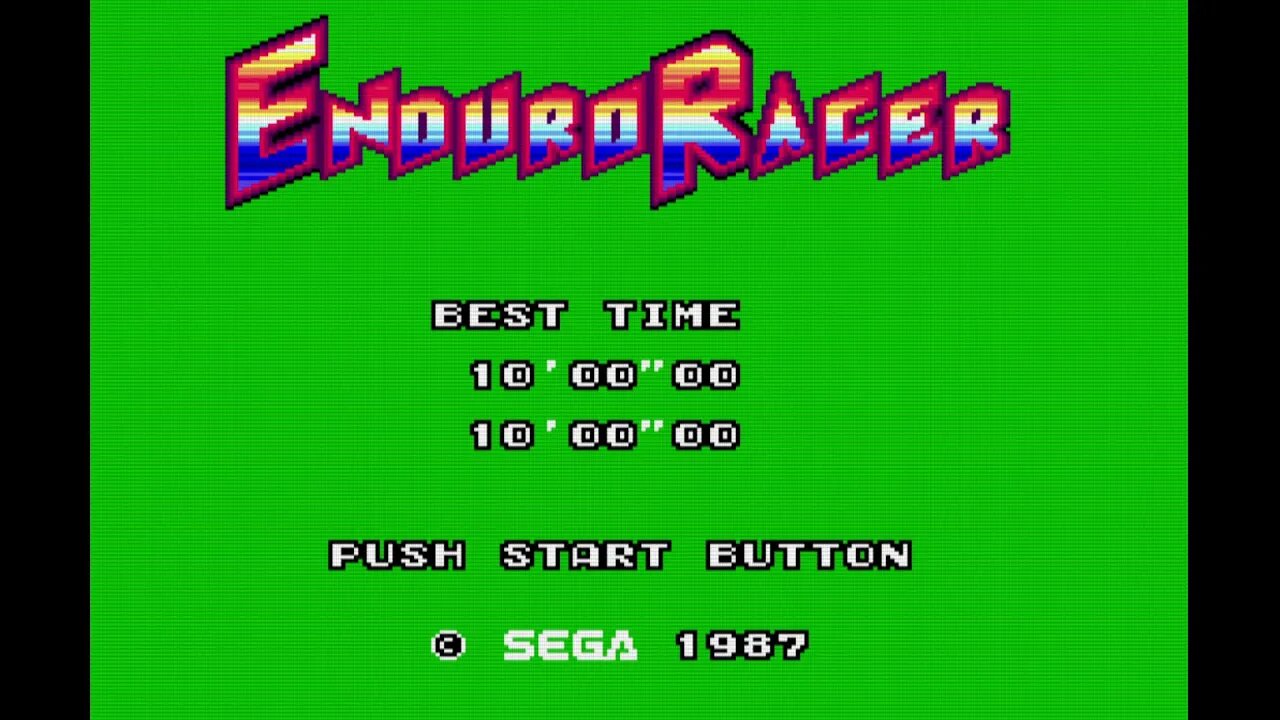 Enduro Racer / Super Cross - Master System - LongPlay - Live com MiSTer FPGA #MiSTerFPGA