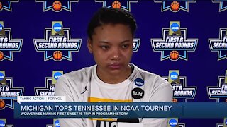 Naz Hillmon, Kim Barnes Arico react as Michigan advances to Sweet 16