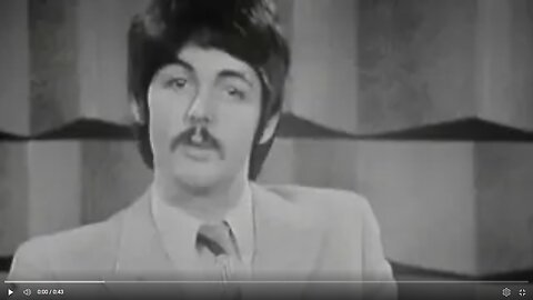 'Paul McCartney' Defending London's Counter Culture on the TV Program 'Scene' in 1967