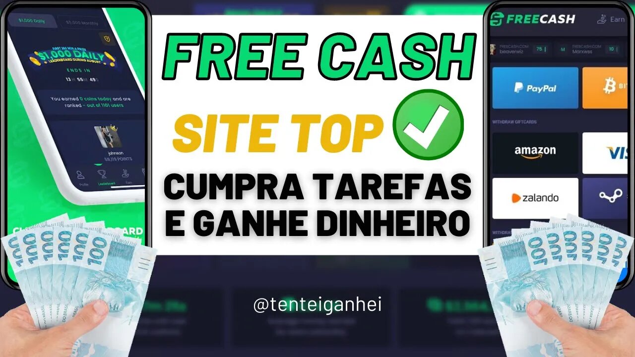 💲 FREE CASH - CUMPRA TAREFAS NESSE SITE - DINHEIRO NA HORA 💲