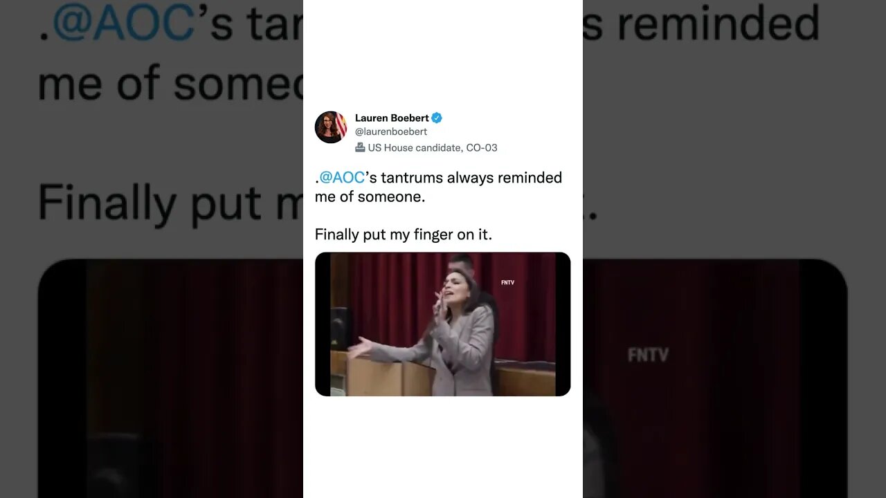 Lauren Boebert DRAGS AOC for her WEIRD "tantrums"