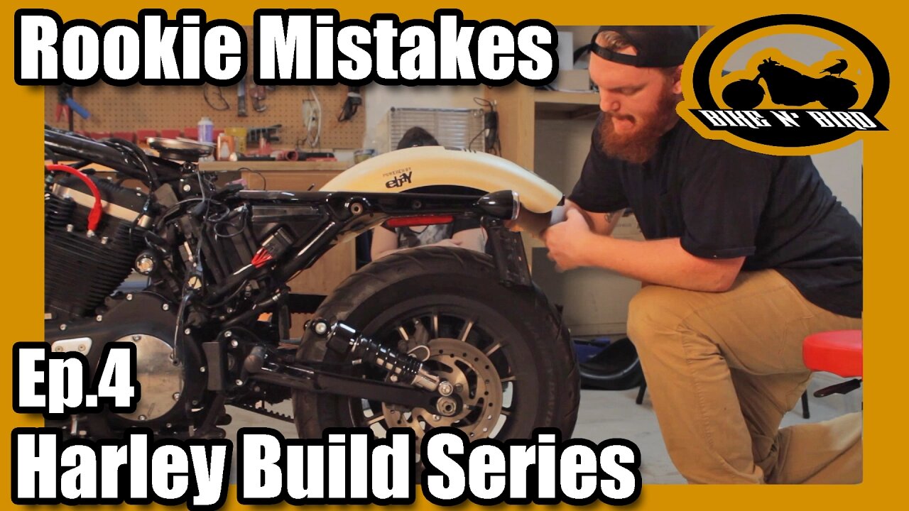 Harley Iron 883 Sportster "Build" Series - Ep.4 Fender/Wheel Removal & Motorcycle Lift!