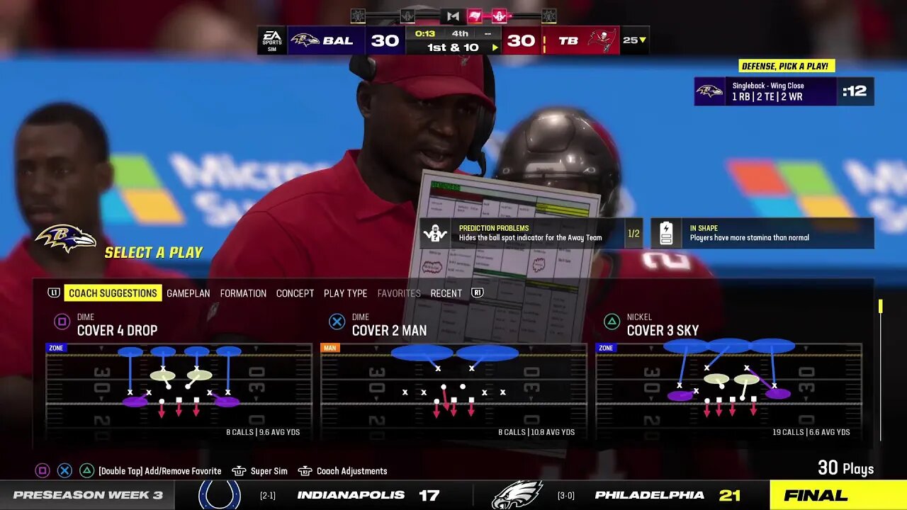 Madden 24: Preseason Final Game Ravens @ Commanders. PS5 4k60fps Performance Mode #premiumgameplay