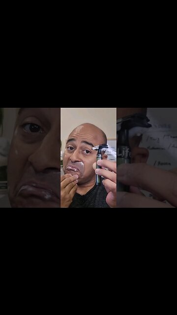ASMR SHAVE Life Razor prototype by Design94 first try💈🔊🪒🧼🎞️👌🏾💈#asmr #grooming #shaving #life #sotd