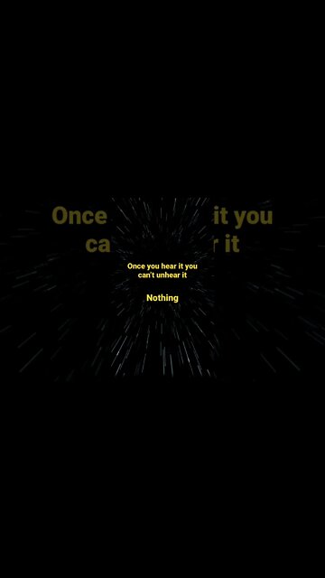 Once You Hear It You Can’t Unhear it