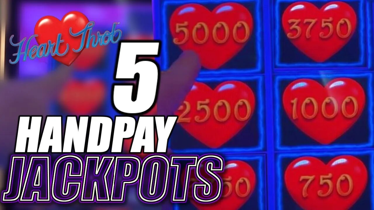 WOW!! 5 JACKPOTS & Up to $125/SPINS MY BEST LUCKY CHANCE WINNER on HEART Throb For Valentine's Day!