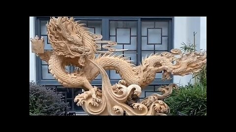 Amazíng WoodWorking Skills - Making Dragon Wood CarvingWoodWorking Skills Art