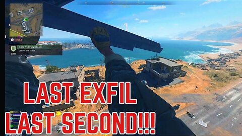 I manage to Exfil on the LAST Helicopter while hanging on LAST SECOND!!! DMZ