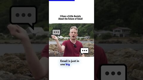 I have a little anxiety about the future of email