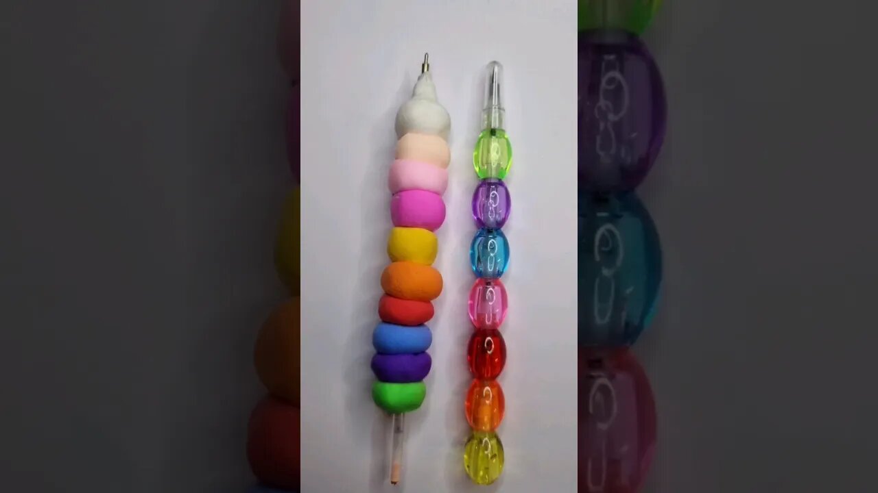 How to make polymer clay penπ‘π‘π‘π‘#clay #diy #satisfying #shorts