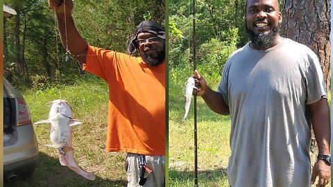 Big Brother Vs Little Brother Fishing #creekfishing #catfish