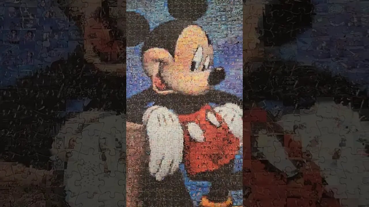 Mickey Mouse Photomosaic 🧩 #shorts #puzzle #mickeymouse #disney