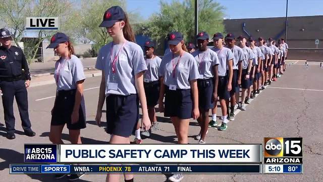 Teens participate in public safety camp in the Valley