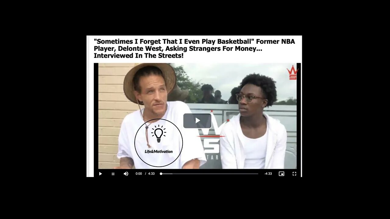 Delonte West Begging Strangers For Money😱 Interviewed On The Streets! "Forgot I Play Basketball" NBA